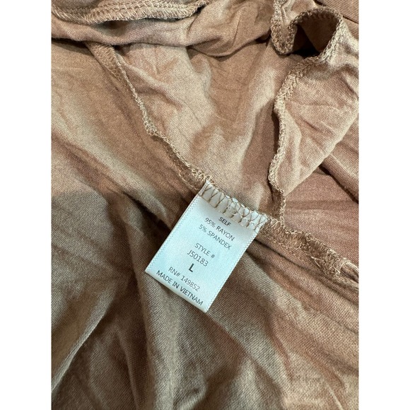 Love In‎ Full Length Cardigan with Pockets Size Large Beige - Picture 4 of 7